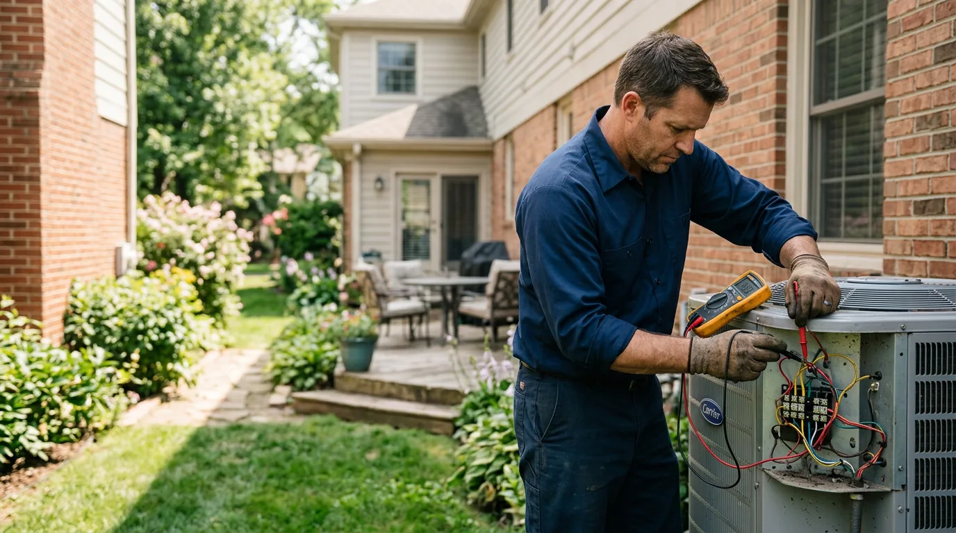 HVAC technician working near Toronto, OH
